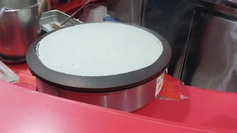 How to make crepes Stock Footage 294047753