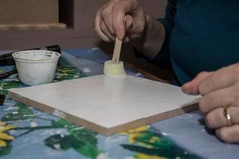 How to make decoupage Stock Photos