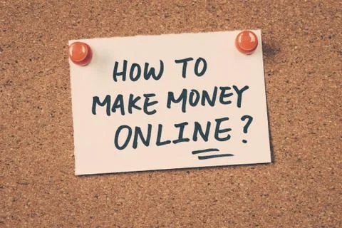 How to make money online Stock Photos