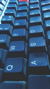 How many keys in computer keyboard Stock Photos