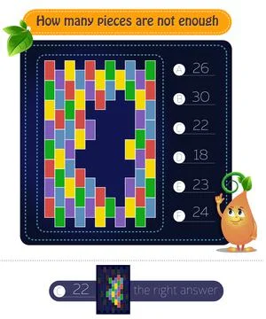 How many pieces game Stock Illustration