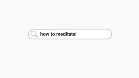 How to meditate typing on internet web digital page search bar Stock Footage 271707091