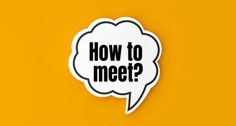 How to meet question Stock Illustration