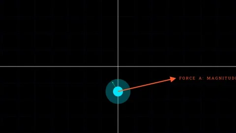 How multiple forces interact (Vector Nature of Force) 스톡 동영상 335733231