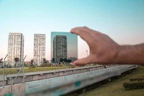 How to nd filter affect the to an image, the image shows to nd filter effect  Stock-Fotos