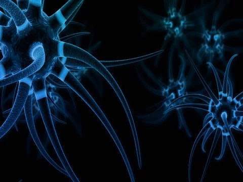 How Neurons Communicate medical background Stock Footage