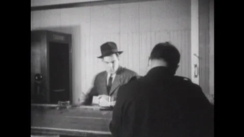 How a newspaper article was written in the 1940s. Stock Footage 116998487