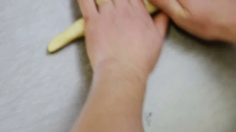 How to prepare cinnamon rolls Stock Footage 69741790