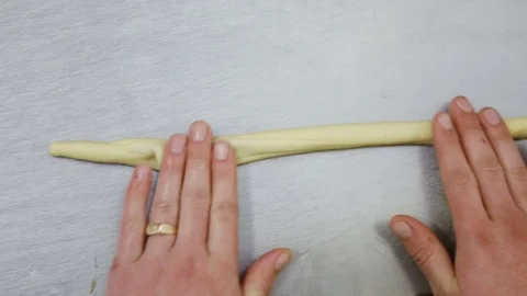 How to prepare cinnamon rolls Stock Footage 69778224