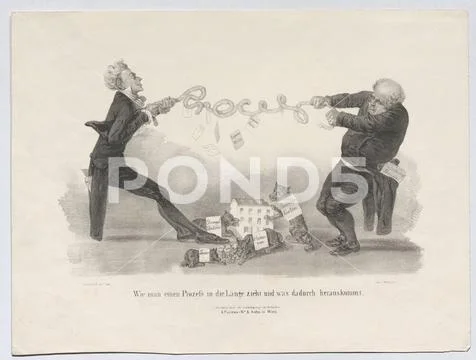 How to pull a process in length and what comes out of it. (Caricature ...