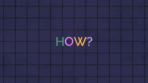 How Question Animation Video Clip 스톡 동영상 276014664