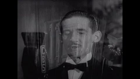 How radio waves are made and transmitted is explained in 1937. Stock Footage 143842714