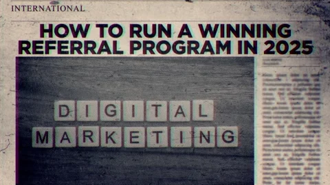 How to Run a Winning Referral Program in 2025 Title on Newspaper headline Vídeos de archivo 317055540