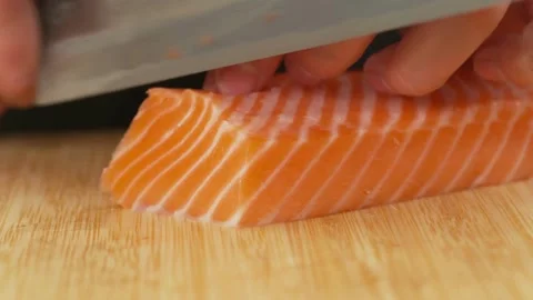 This is how sashimi is made. Stock Footage 276997767