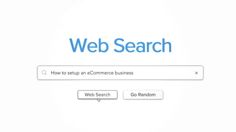 How to Setup an eCommerce Business Internet Web Browser Seach Query Stock Footage 161176468