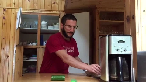 How to sharpen a kitchen knife if you dont have a sharpening tool Stock Footage 109395448