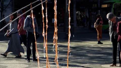 How soap bubbles are made Stock Footage 128077145