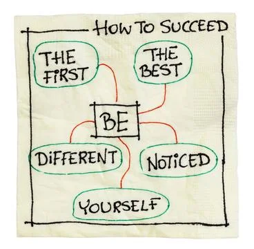  how to succeed tips how to succeed tips on an isolated cocktail napkin - ... Stock Photos