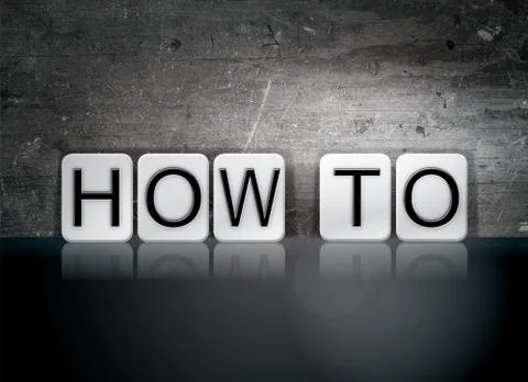 How To Tiled Letters Concept and Theme Stockillustratie