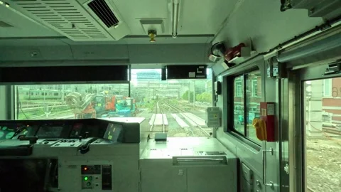 How the train is running Stock Footage 252475796