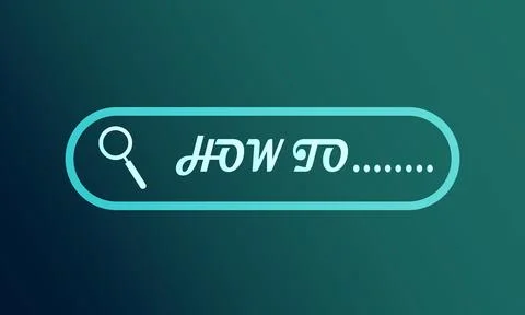 How To Typing into Search Engine on Computer Screen Vector Illustration Stock Illustration