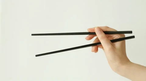 How to use chopsticks Stock Footage 21999433