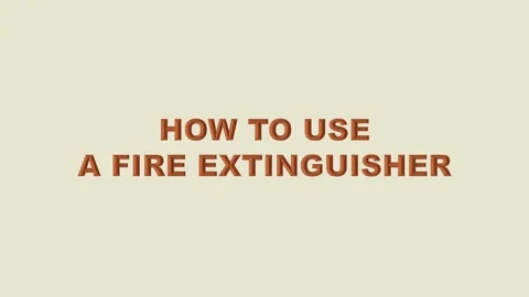 How to use a fire extinguisher 1 Stock Footage 316257351