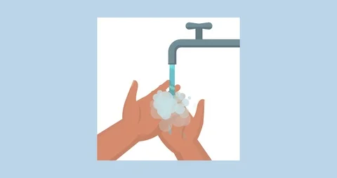 How to wash hands Stock Footage 125519526