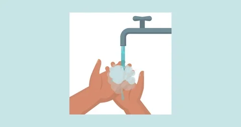 How to wash hands Stock Footage 125519535