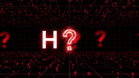 How When Where What Why Text with Question Mark Stock Footage 316287317