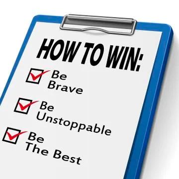 How to win clipboard Stock Illustration