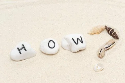 "how?" word Stock Photos