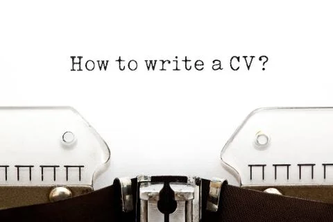 How To Write A CV Curriculum Vitae Stock-Fotos