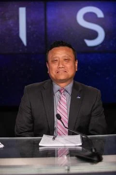 Howard Hu, Orion Program Manager, NASAs Johnson Space Center, participate.. Foto stock