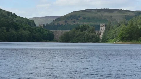 Howden Dam in the Derbyshire peak district England Stock Footage 137017136