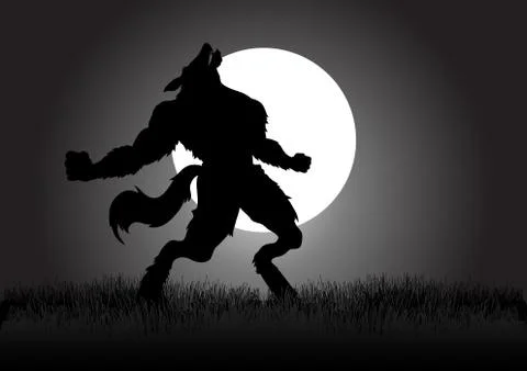 Howling Werewolf Stock Illustration