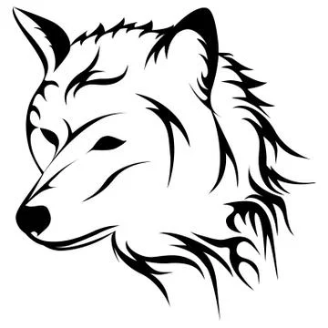 Howling wolf vector illustration Stock Illustration