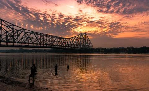 Howrah Bridge Foto stock