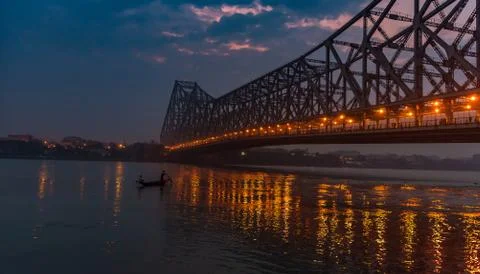 Howrah Bridge. Foto stock