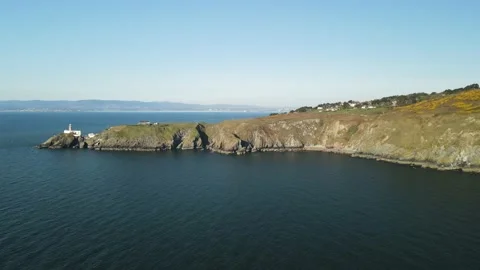 "Howth Cliff Walk and Baily Lighthouse in Dublin" Stock Footage 166624260