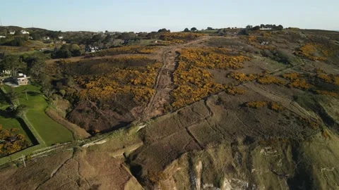 "Howth Cliff Walk and Baily Lighthouse in Dublin" Stock Footage 166624954