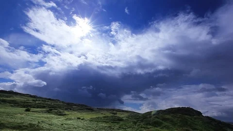 Howth Peninsula - Sky Timelapse Stock Footage 87792970