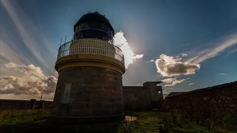 Hoy Low Lighthouse in Graemsay Orkney Hd Time Lapse 動画素材 256083133