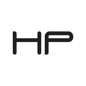 Hp initial letter vector logo icon 库存插图