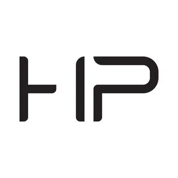 Hp initial letter vector logo icon Stock-Illustration