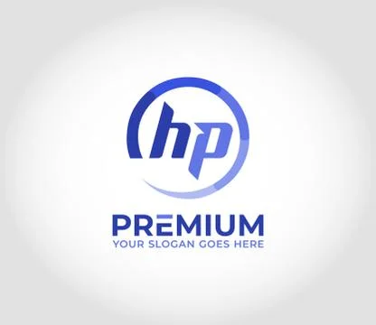HP Modern Logo Design Concept Stock Illustration