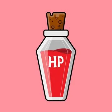 HP Potion Game Stock Illustration
