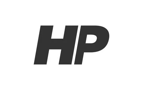 HP Techno Editable Font Logo For Corporate Branding. Bold, Futuristic Desig.. Stock Illustration