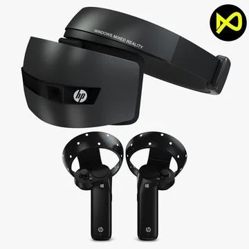 HP Windows Mixed Virtual Reality Set 3D Model 96427864