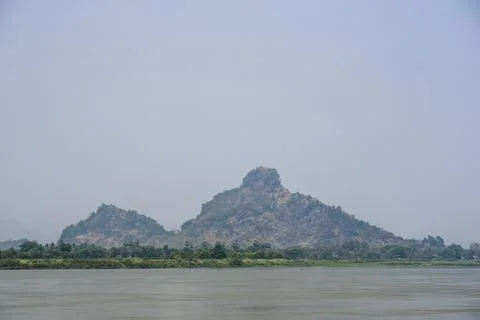 Hpan Pu Mountain, a limestone karst at Hpa An, Karen State (Kayin State), Stock Photos